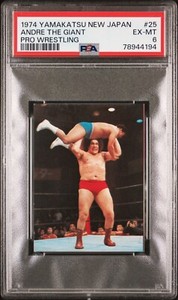 1974 Yamakatsu Andre The Giant #25 PSA 6 RC Rookie