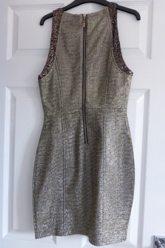 Forever 21 Ladies Gold Sleeveless Dress - Size S Ideal For Parties - Picture 4 of 13
