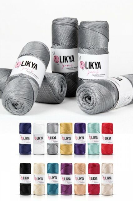 Knitting yarn macromic polypropylene rope yarn bags yarn 100g approx.140m macre- Knitting yarn macromic polypropylene rope yarn bags yarn 100g approx.140m macre-
