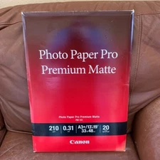 SEALED Canon Photo Paper - PRO PREMIUM MATTE 20 Sheets A3 210 g/m 13"x19" New
