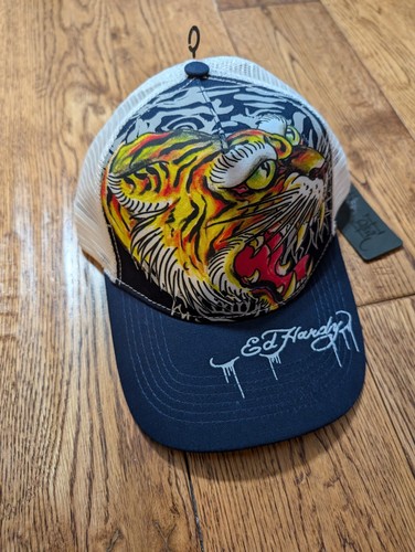 Y2K Ed Hardy Tiger Truckermütze Neu mit Etikett - Bild 6 von 7