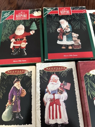 Hallmark Merry Olde Santa Series Ornaments Lot 9 1990 92 93 94 95 96 97 98 99 - Picture 8 of 11