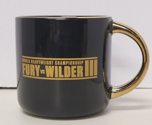 Taza Fury vs Wilder III 3 PROMO Campeonato Mundial Peso Pesado, Rara Coleccionable - Imagen 3 de 9