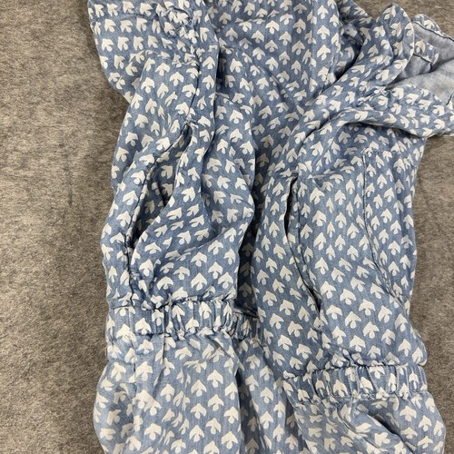 Vineyard Vines Romper Girls Large 14 Blue Gustavia Tropical Block Print Pull On - Picture 4 of 14