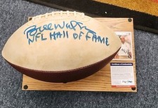 Bill Walsh Signed 49ER Football & CARD W CASE PSA/DNA