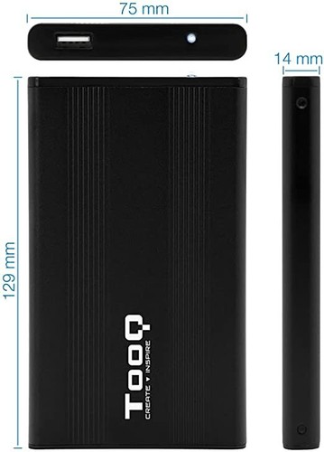 Disco duro portatil externo 500GB USB 2.0 HD 2.5 Hitachi Seagate Toshiba Mac Pc - Imagen 2 de 2