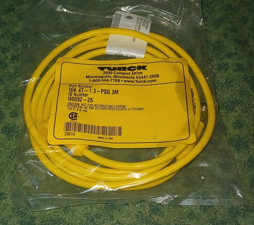 NEW Factory Sealed Turck Cordsets & Receptacles Various Sizes and ID #'s - Picture 18 of 43