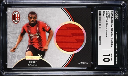 2023/24 Daka ACMilan Pierre Kalulu Silver Patch CGC 9 08/25