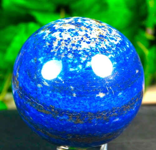 JUMBO SIZE LAPIS LAZULI MINERAL SPECIMEN - GEM STONE CRYSTAL BALL /SPHERE 70 MM - Picture 7 of 8