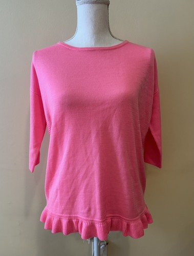Lilly Pulitzer Girl's Tierneigh Sweater in Pink Sunset in Size XL (12/14) NWOT - Picture 1 of 9