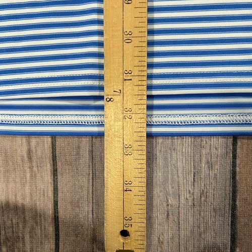 NUEVA Camisa Polo de Golf Holderness & Bourne Barnes XL Para Hombres Azul Blanco Rayas Nueva con Etiquetas - Imagen 9 de 10