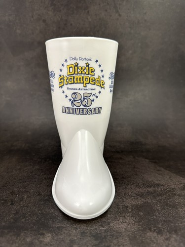 Dolly Parton's Dixie Stampede Plastic Boot Cup Mug Souvenir 25th Anniversary - Picture 2 of 5