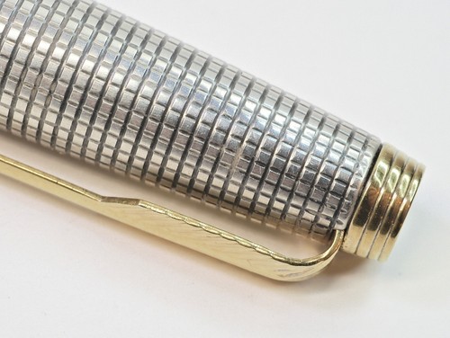 Parker 75 Sterling Silver Cap & Barrel, 14K Gold Nib, USA Made, Excellent - Picture 13 of 14