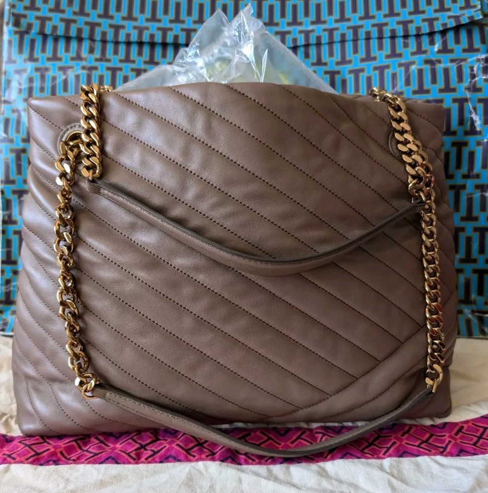 TORY BURCH KIRA CHEVRON TOTE SHOULDER BAG | eBay