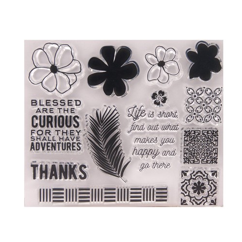 Flower Leaf Tree Transparent Silicone Clear Stamps DIY Scrapbook Card Vine Bird - Picture 5 of 39