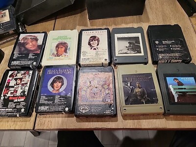 Vintage 8 Track Easy Listening Lot Of (10) 8-Track Tapes 70's 80's  UNTESTED