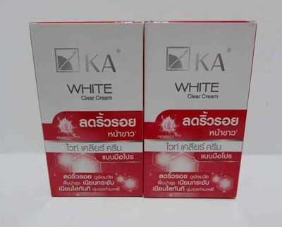 white clear cream