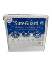Full (13-16 in. Deep) SureGuard Mattress Encasement 100% waterproof white