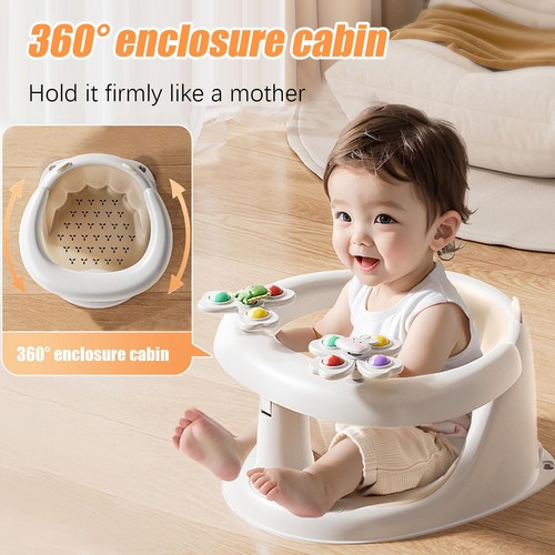 Baby Bath Seat with Temperature Display Bathtub Seat Provides Backrest Support - Picture 11 of 11
