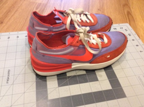 Nike Waffle One Sneaker TEAM ORANGE /HYPER CRIMSON DC2533-800 Women's Sz 8 US - Picture 3 of 18