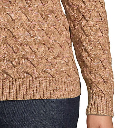 Lands' End ~ Drifter Damenpullover Zopfmuster Rundhalsausschnitt $ 70 neu in Verpackung - Bild 10 von 13