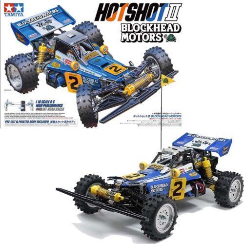 Tamiya 58710 Hotshot II Blockhead Motors 4WD RC Assembly Car Kit 1:10 (WITH ESC) - Afbeelding 2 van 12