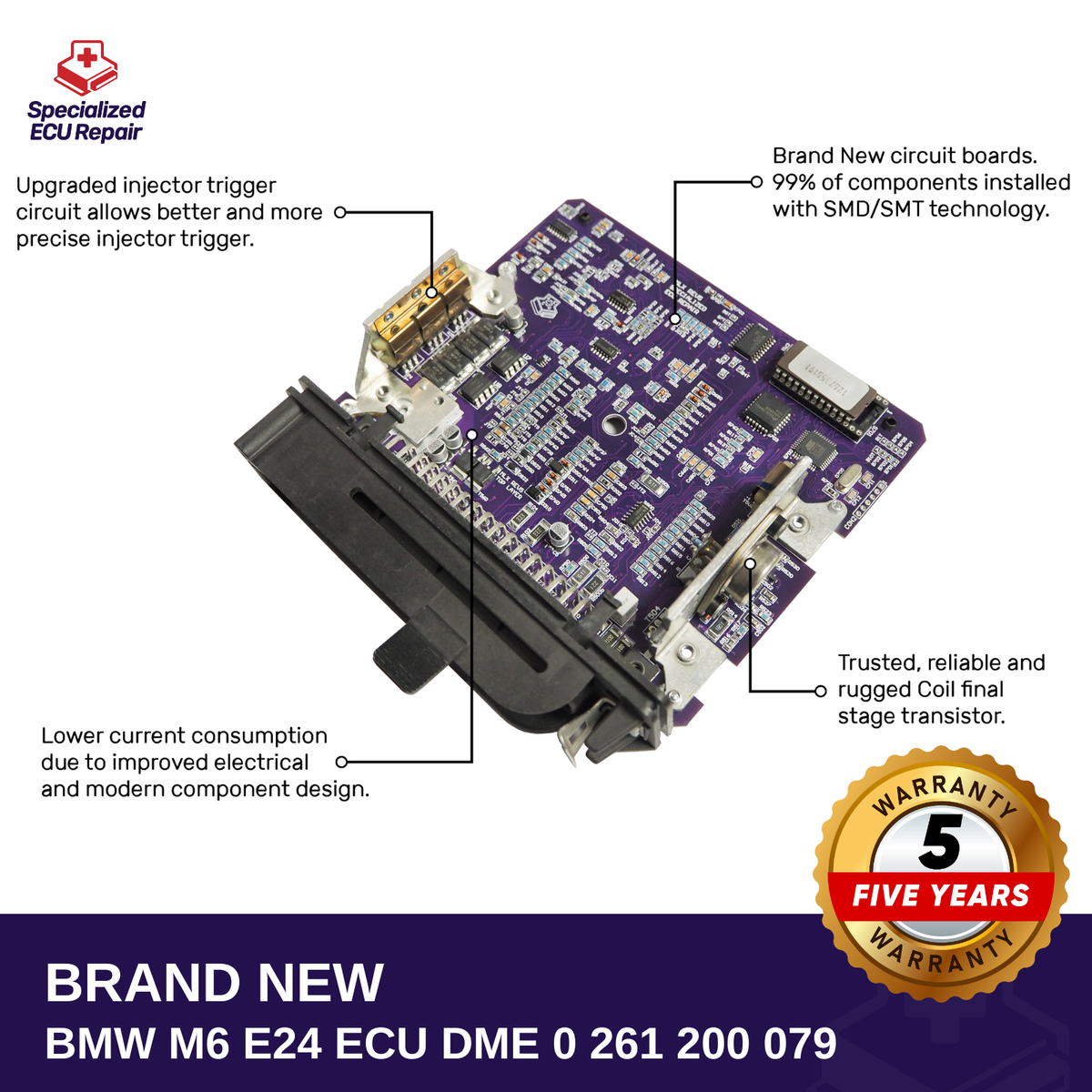 BMW M6 E24 ECU DME Bosch 0 261 200 079 - Brand New | eBay