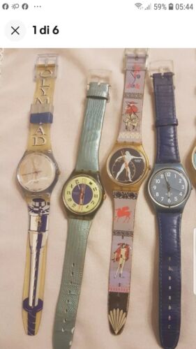 OROLOGI swatch Lotto Nr 4 TUTTI ANNI 90 TUTTI Funzionanti compreso Batterie - Foto 2 di 6