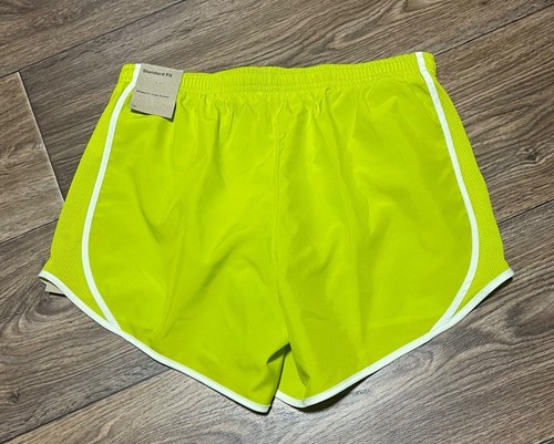 Nike Temp Running Shorts Kids Youth Size XL Neon Yellow - Picture 2 of 11