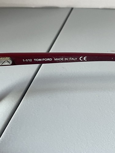 Tom Ford Gafas Terciopelo Estuche Rígido Marrón Con Marcos TF5226 068 1-1/12 Italia - Imagen 9 de 14