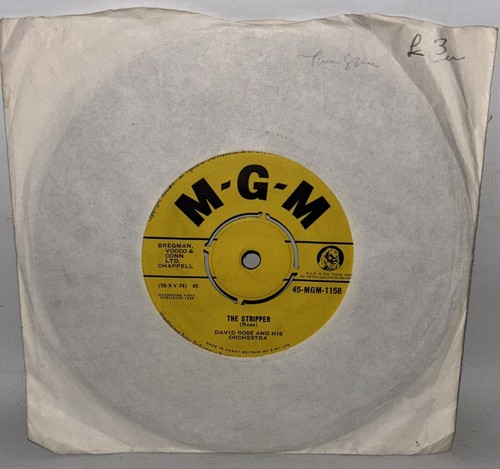 David Rose & His Orchestra – The Stripper - 1962 Vinyl 7" Single - 45-MGM-1158