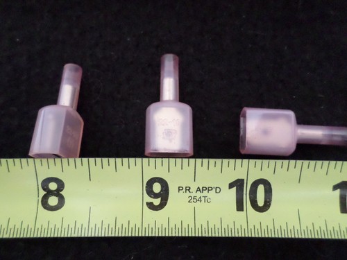 22-18 AWG Pink Insulated Hollingsworth Quick Connect Male Disconnect Tab QTY 374 - Bild 3 von 5