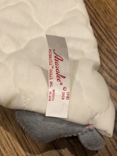 2x Vintage Annalee Mobilitee Doll Christmas STOCKING Peek-A-Boo Mouse 1969 19" - Bild 12 von 22