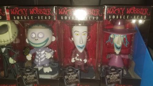 Lot of 6 Wacky Wobbler Bobble-Heads The Nightmare Before Christmas Funko NEW! - Picture 2 of 5