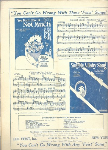 Partitura musical de piano ukelele vocal My Blue Heaven Ben Bernie 1927 envío gratuito - Imagen 7 de 8