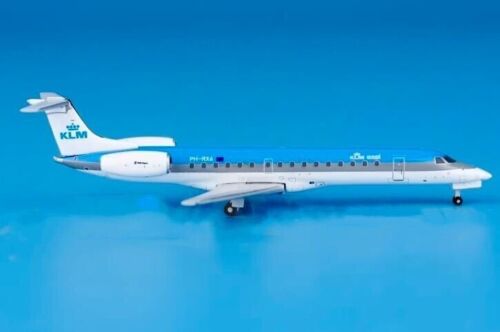 Modelo de avión de pasajeros fundido a presión 1:400 JC Wings KLM Embraer ERJ-45MP - Imagen 2 de 6