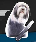 Bearded Collie Dog and Animal rear window wiper sticker - 10 inches tall