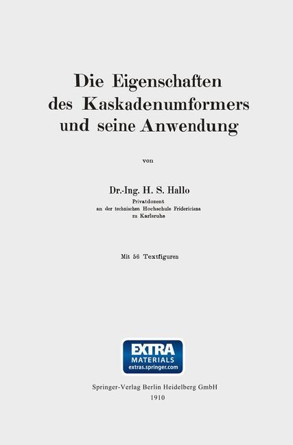 Thumbnail - Die Eigenschaften Des Kaskadenumformers Und Seine Anwendung | Buch |