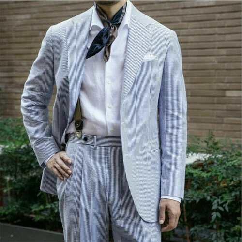 Striped hotsell seersucker suit