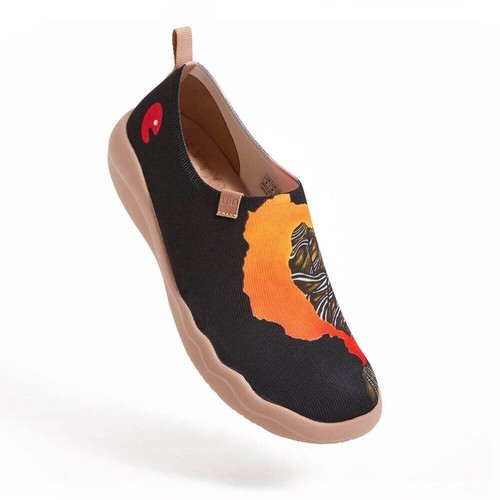 Herren Größe 6-11 UIN Slipper Schuhe Canvas bequem "Impressions of Africa" - Bild 7 von 8