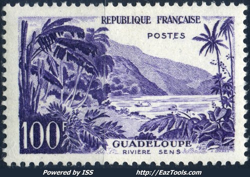 FRANCE GUADELOUPE RIVIERE SENS N° 1194 NEUF ** SANS CHARNIERE - Picture 1 of 2
