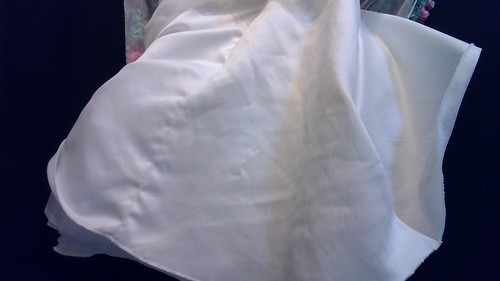 Girls 4T Fashion Dress White with Pink 3D Floral and Pearls - Picture 6 of 7