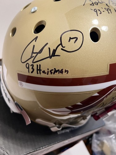 FSU Bobby Bowden, Ward, Weinke, Winston, Signed Autographed Helmet JSA RARE 🔥 - Picture 5 of 11