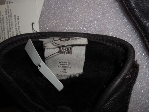Neu Sz.M UGG Australia Stärke Spitze braun Leder Herrenhandschuhe - Bild 5 von 7