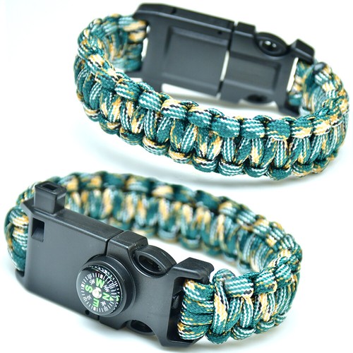 8IN1 Emergencia Paracord Pulsera Brújula Cuchillo y Silbato y Más Kit de Supervivencia - Imagen 19 de 25