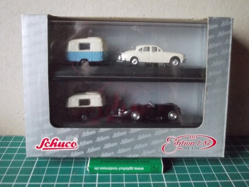Konvolut PKW mit Wohnanhänger 1:87 von SCHUCO - Bild 10 von 10