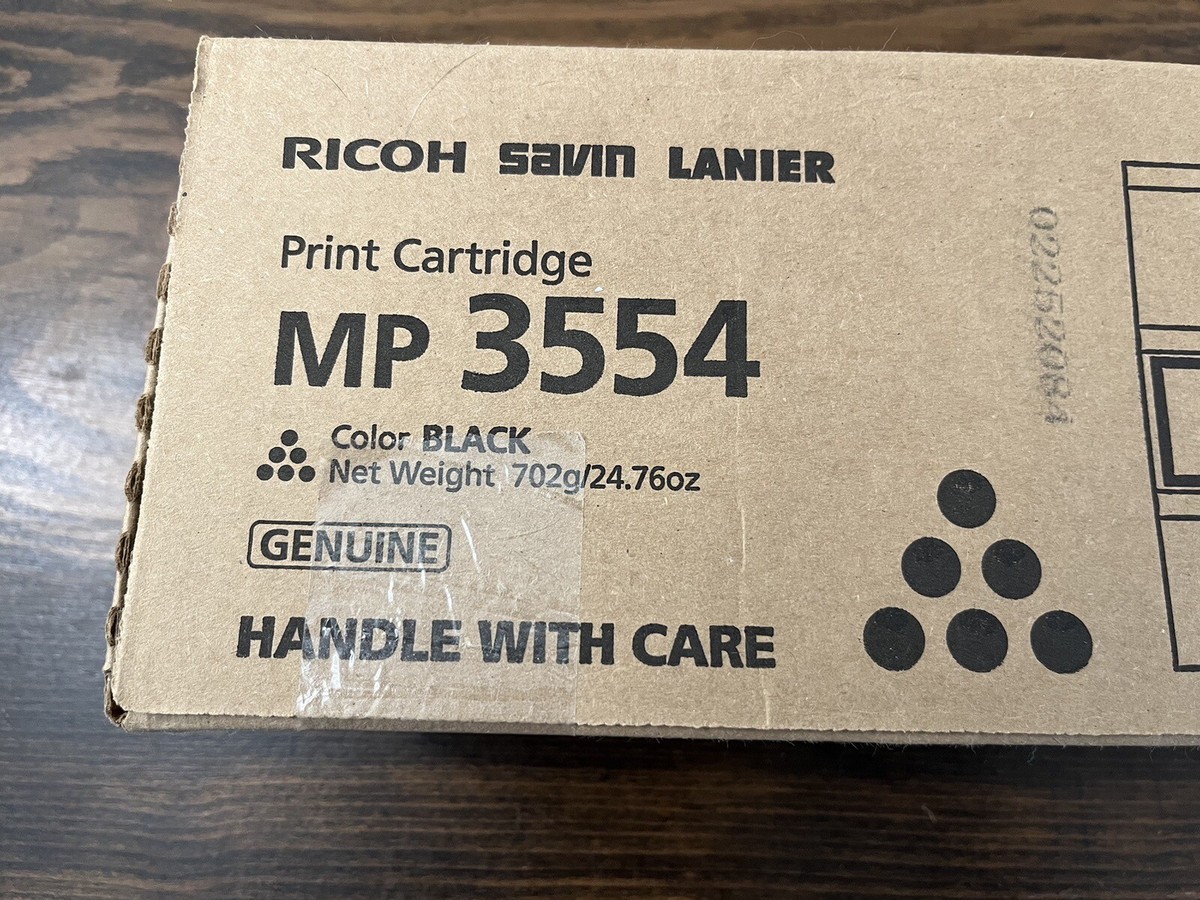 RICOH MP 3554 ブラック　インク　カートリッジ　2本 New Genuine Ricoh MP 3554 Black Toner Print Cartridge EDP