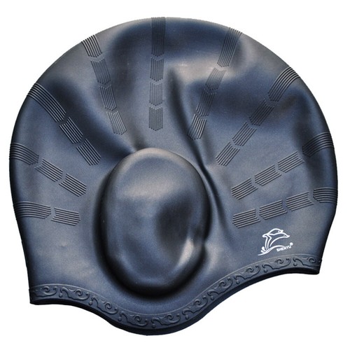 Silicone Swimming Cap With Ear Pockets Pool Swim Cap Waterproof Hat Adults Teens - Picture 14 of 20