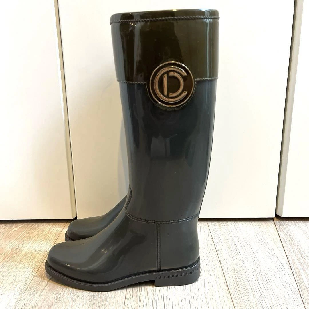 Auth Bottes de pluie femme 5,5 US Christian Dior du Japon