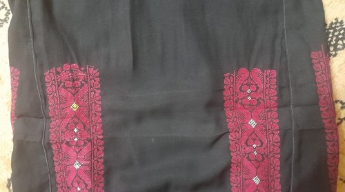 vintage Palestinian handmade100% embroidered thobe Arabic Dress- embroidery - Picture 9 of 17
